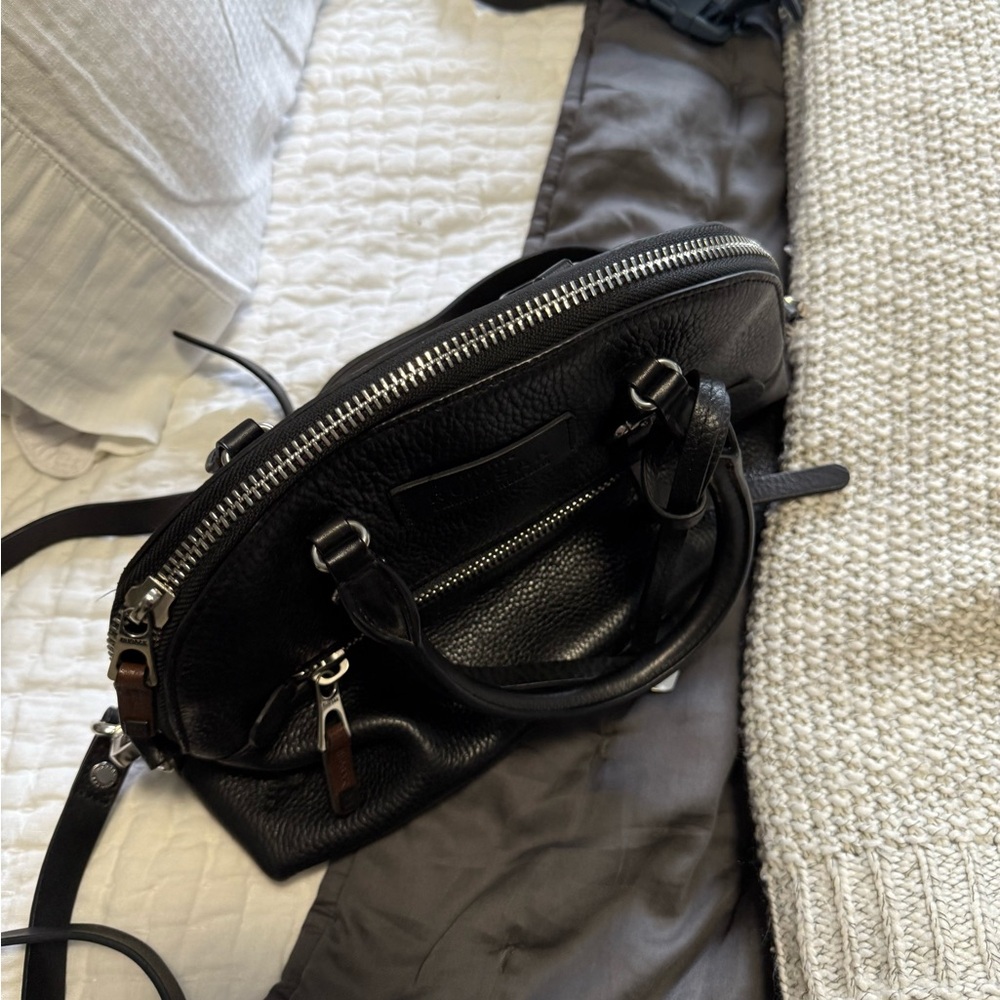 RUDSAK Black Leather Crossbody Bag